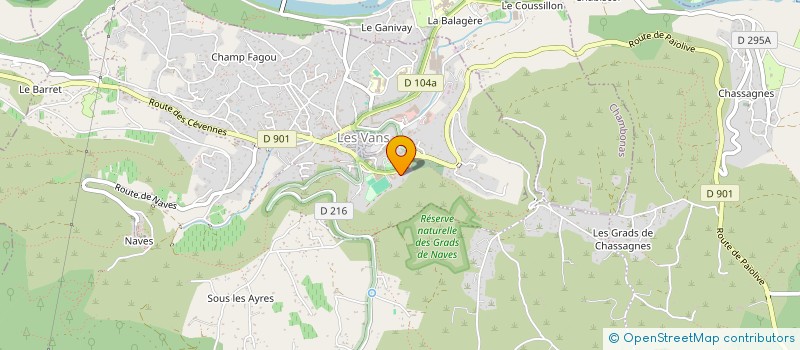 localisation de l'entreprise SOCIETE DE DIFFUSION DE MATERIAUX à LES VANS