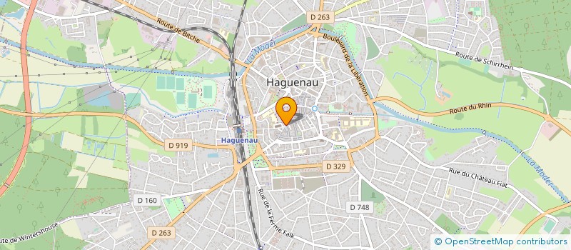 localisation de l'entreprise SOCIETE DE DIFFUSION DE MATERIEL OPTIQUE QUINIOU à HAGUENAU
