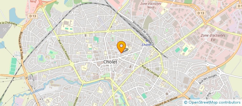 localisation de l'entreprise SOCIETE DE DIFFUSION DE PRET A PORTER à CHOLET