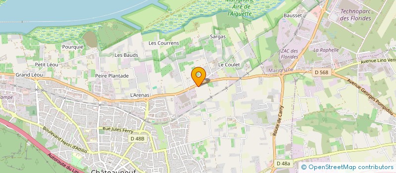 localisation de l'entreprise SOCIETE DE DIFFUSION INDUSTRIELLE ET SANITAIRE SERVICE à CHATEAUNEUF-LES-MARTIGUES
