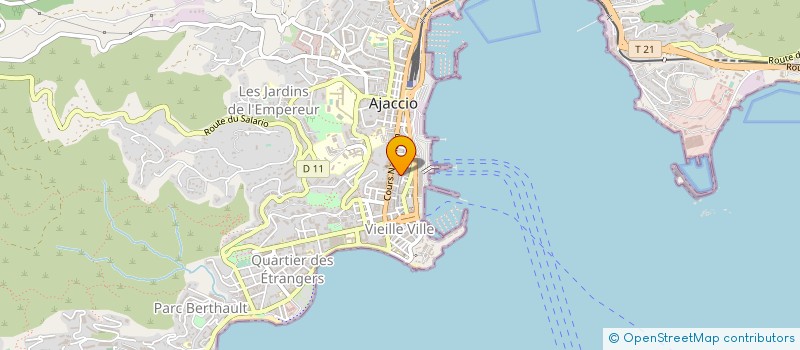 localisation de l'entreprise SOCIETE DE DISTRIBUTION ALIMENTAIRE à AJACCIO