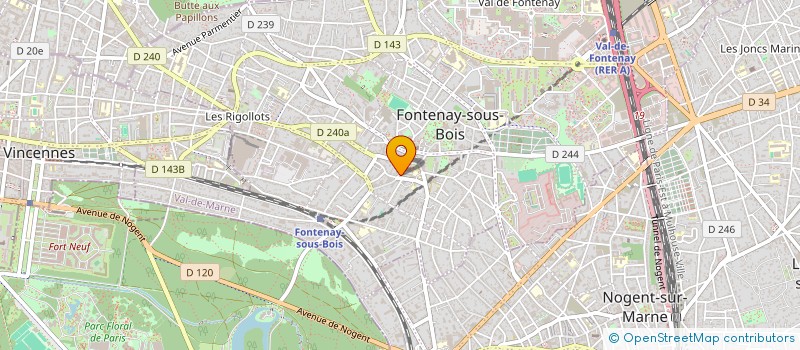 localisation de l'entreprise SOCIETE DE DISTRIBUTION ALIMENTAIRE à FONTENAY-SOUS-BOIS