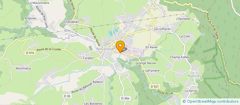 localisation de l'entreprise SOCIETE DE DISTRIBUTION ALIMENTAIRE DE NOVALAISE-S.D.A.N.  VEREL-DE-MONTBEL