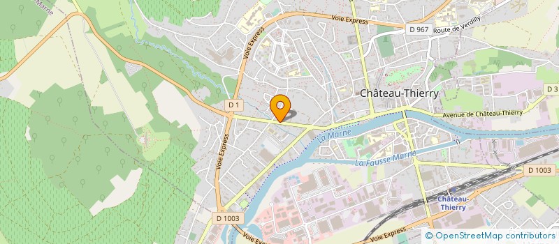 localisation de l'entreprise SOCIETE DE DISTRIBUTION AUTOMATIQUE DE L'AISNE à CHATEAU-THIERRY