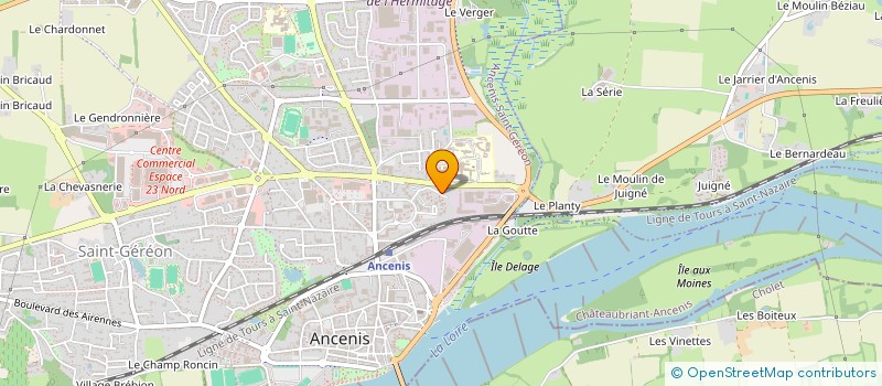 localisation de l'entreprise SOCIETE DE DISTRIBUTION AVICOLE  ANCENIS-SAINT-GEREON