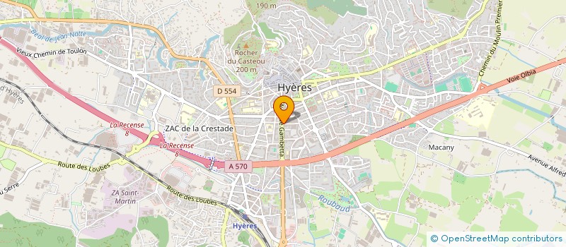 localisation de l'entreprise SOCIETE DE DISTRIBUTION COMMERCIALE ROSTREN  HYERES