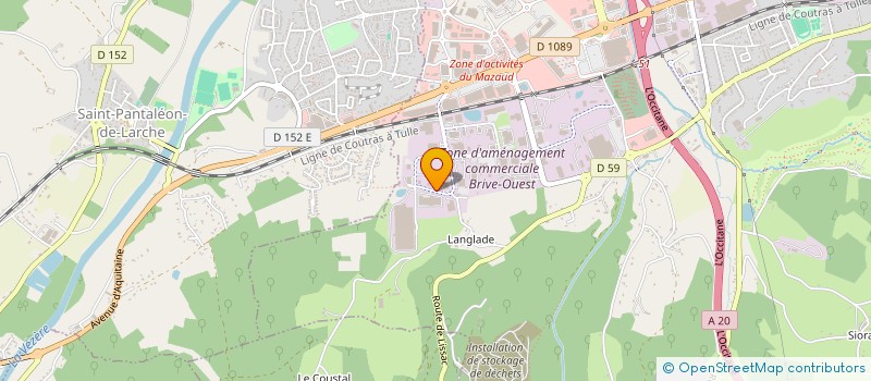 localisation de l'entreprise SOCIETE DE DISTRIBUTION CORREZIENNE à BRIVE-LA-GAILLARDE