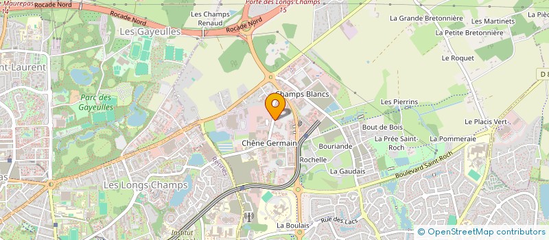 localisation de l'entreprise SOCIETE DE DISTRIBUTION DE CHALEUR DE CHATEAUROUX  CESSON-SEVIGNE