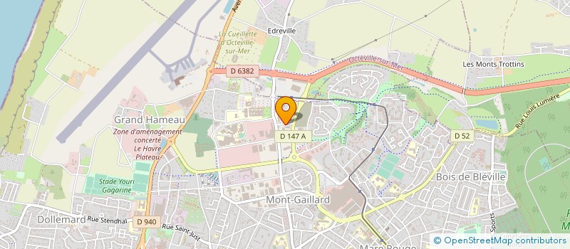 localisation de l'entreprise SOCIETE DE DISTRIBUTION DE CHALEUR DU MONT-GAILLARD  LE HAVRE