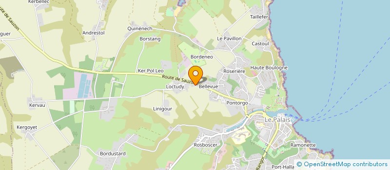 localisation de l'entreprise SOCIETE DE DISTRIBUTION DE COMBUSTIBLES LIQUIDES ET DE TRANSPORTS à LE PALAIS