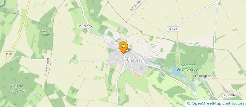 localisation de l'entreprise SOCIETE DE DISTRIBUTION DE FLUX à CHAUSSY