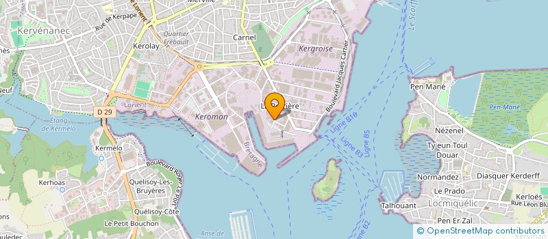 localisation de l'entreprise SOCIETE DE DISTRIBUTION DE L'OUEST à LORIENT