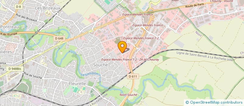localisation de l'entreprise SOCIETE DE DISTRIBUTION DE LA PEINTURE à NIORT