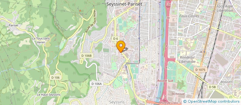 localisation de l'entreprise SOCIETE DE DISTRIBUTION DE MATERIELS à SEYSSINET-PARISET