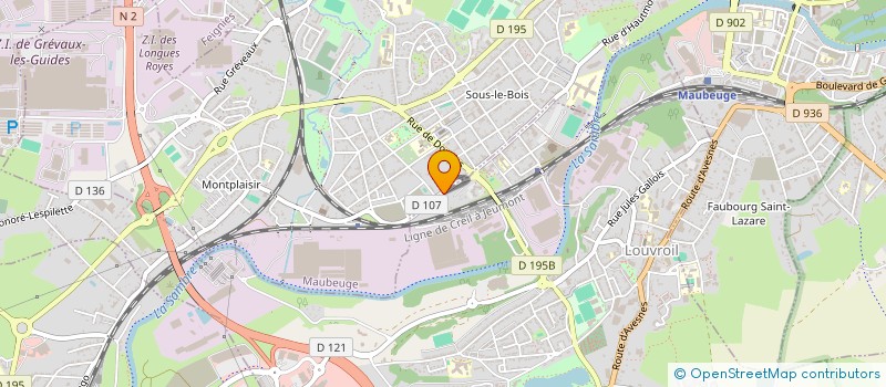localisation de l'entreprise SOCIETE DE DISTRIBUTION DE PRODUITS DE BOULANGERIE PATISSERIE S. D.P.B.P. à LOUVROIL