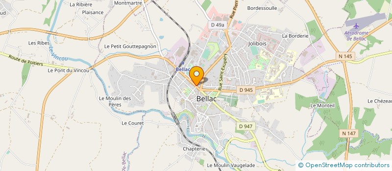 localisation de l'entreprise SOCIETE DE DISTRIBUTION DE SAVIGNE L'EVEQUE à BELLAC