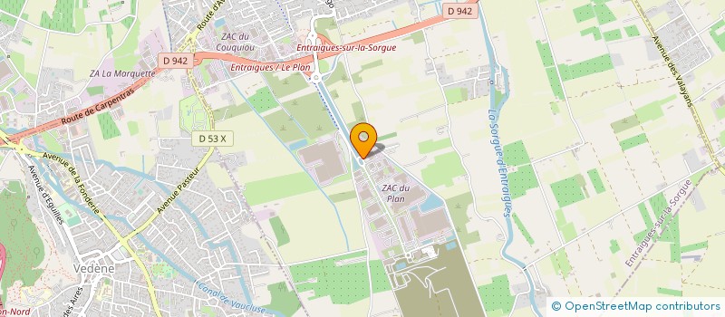 localisation de l'entreprise SOCIETE DE DISTRIBUTION DE VEGETAUX à ENTRAIGUES-SUR-LA-SORGUE