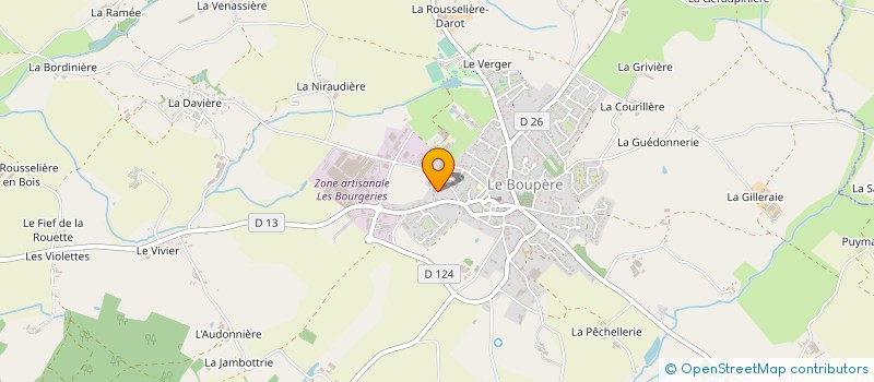 localisation de l'entreprise SOCIETE DE DISTRIBUTION DU BOCAGE à LE BOUPERE