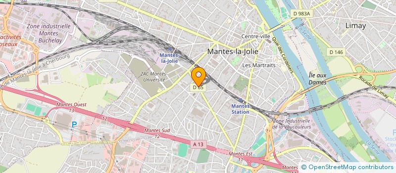 localisation de l'entreprise SOCIETE DE DISTRIBUTION MANTAISE à MANTES-LA-VILLE