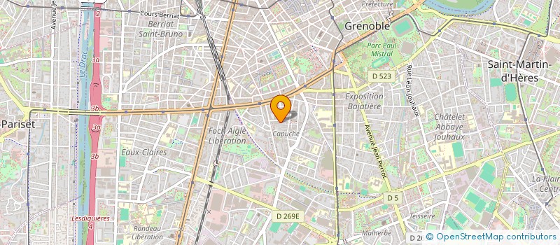 localisation de l'entreprise SOCIETE DE DISTRIBUTION REPRESENTATION PROSPECTION - SODIREP à GRENOBLE