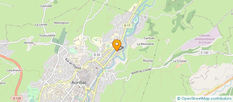 localisation de l'entreprise SOCIETE DE DISTRIBUTION ROQUETAISE à AURILLAC