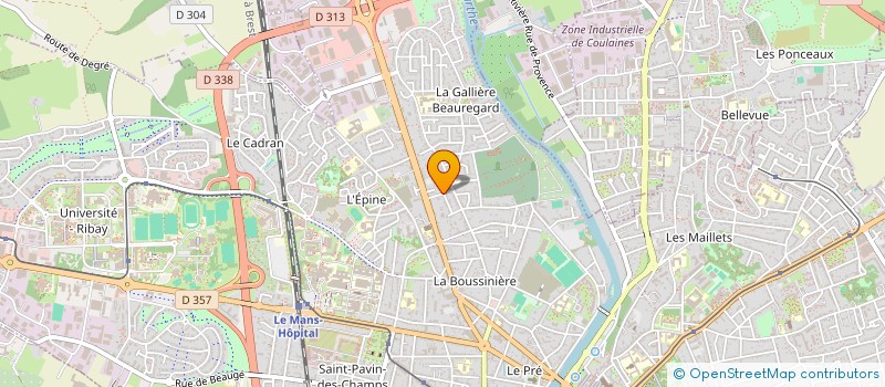 localisation de l'entreprise SOCIETE DE DISTRIBUTION SARTHOISE à LE MANS