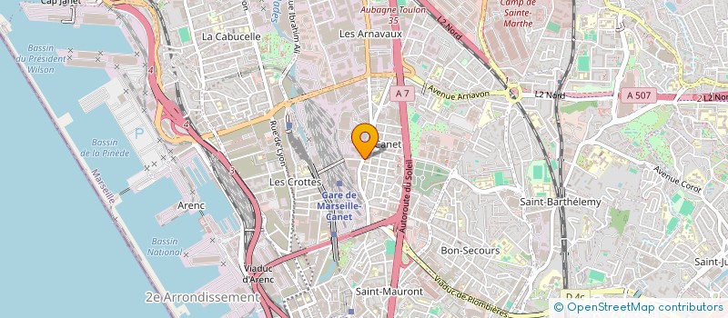 localisation de l'entreprise SOCIETE DE DISTRIBUTION SIL à MARSEILLE