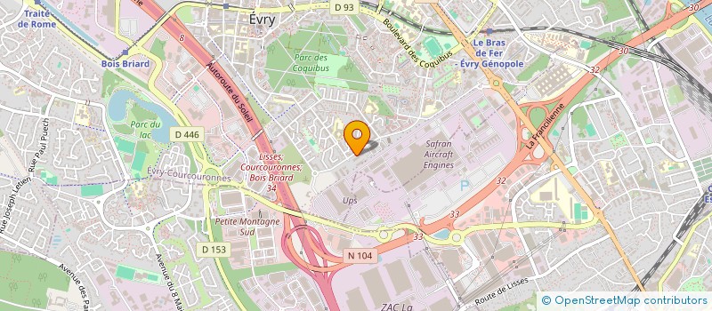 localisation de l'entreprise SOCIETE DE FABRICATION D ECRINS  EVRY-COURCOURONNES