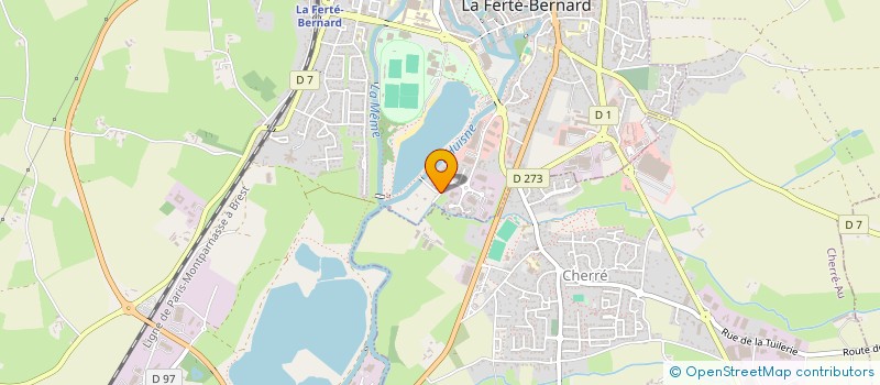 localisation de l'entreprise SOCIETE DE FABRICATION D'ETIQUETTES ADHESIVES SFEA à CHERRE-AU