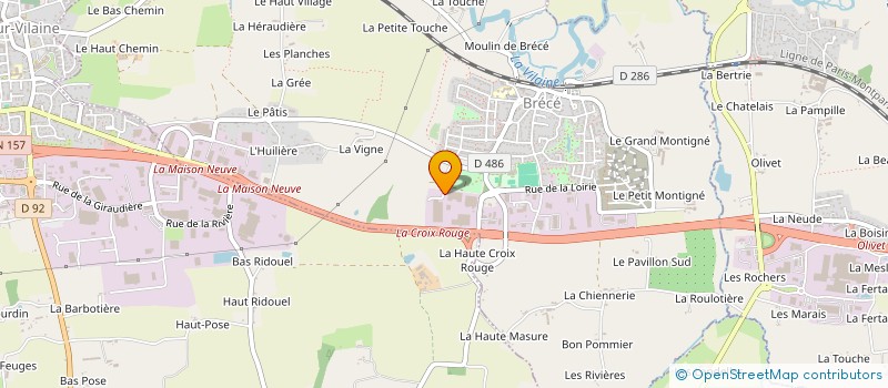 localisation de l'entreprise SOCIETE DE FABRICATION DE DISTRIBUTION D'EQUIPEMENTS à BRECE
