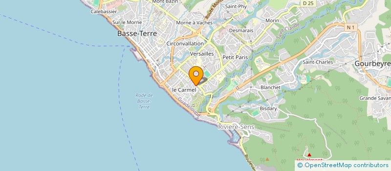 localisation de l'entreprise SOCIETE DE FABRICATION INTER DE MENUISERIE ET D'AMENAGEMENT  BASSE-TERRE