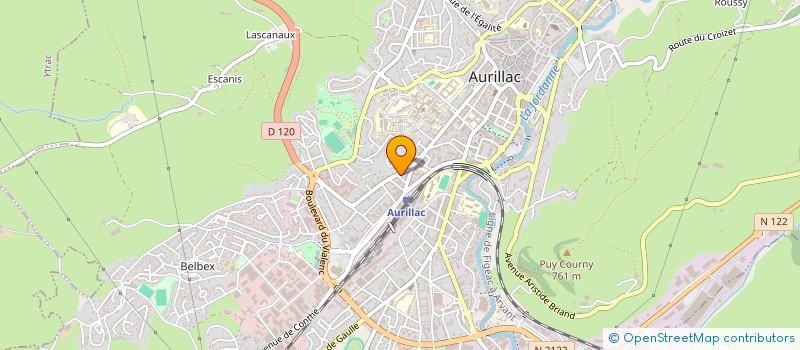localisation de l'entreprise SOCIETE DE FAIT ANGELVY MARC à AURILLAC