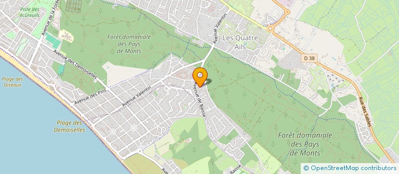 localisation de l'entreprise SOCIETE DE FAIT BESSEAU LAMBERT  SAINT-JEAN-DE-MONTS