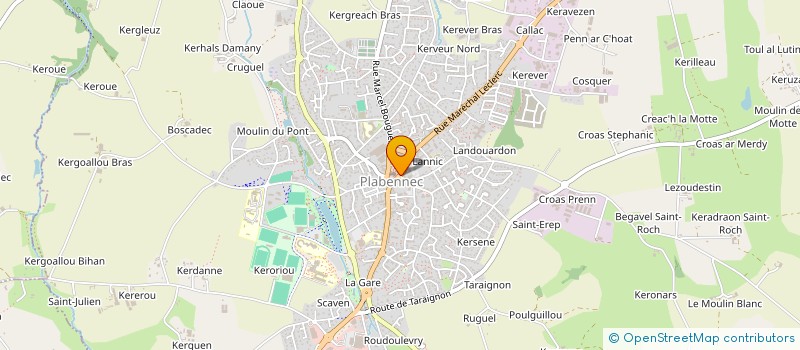 localisation de l'entreprise SOCIETE DE FAIT BIHAN COURTE  PLABENNEC