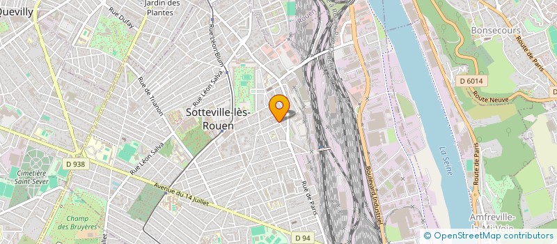 localisation de l'entreprise SOCIETE DE FAIT BOHU PECQUEU  SOTTEVILLE-LES-ROUEN