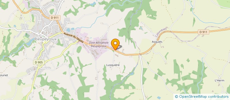 localisation de l'entreprise SOCIETE DE FAIT CAZOR G ET F  COLOMBIES