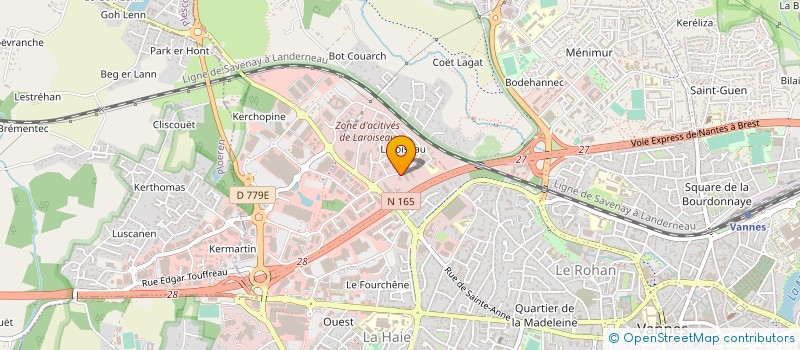 localisation de l'entreprise SOCIETE DE FAIT CENTRE ESTHETIQUE MEDICAL DE VANNES à VANNES