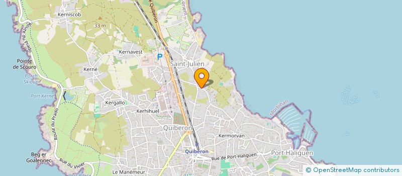 localisation de l'entreprise SOCIETE DE FAIT COTON SOUN à QUIBERON