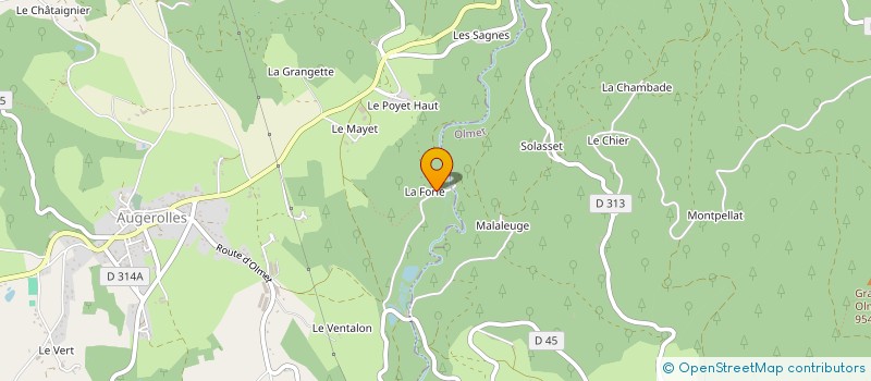 localisation de l'entreprise SOCIETE DE FAIT DARROT FRERES  AUGEROLLES