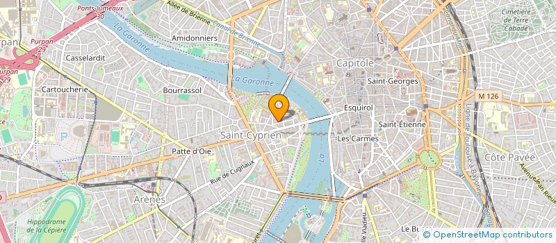 localisation de l'entreprise SOCIETE DE FAIT DES DR LUDOT, MOLE, ROUHIER  TOULOUSE