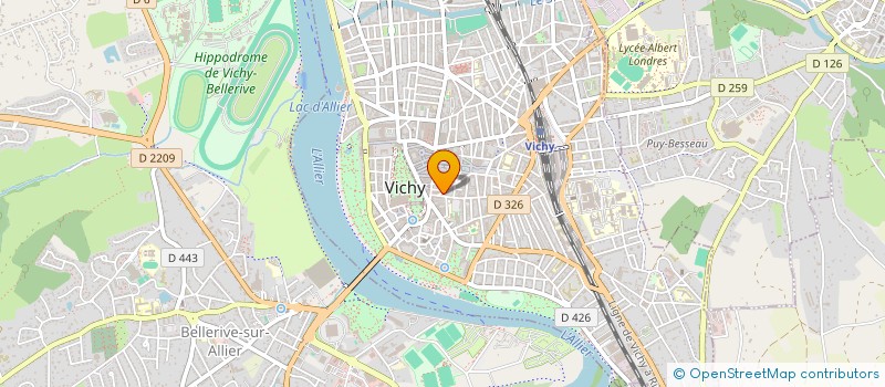 localisation de l'entreprise SOCIETE DE FAIT DUPUY GRIVET à VICHY