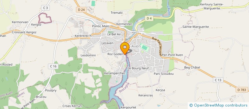 localisation de l'entreprise SOCIETE DE FAIT FIEVEZ JF FIVEZ S GASPARRI ML à PONT-AVEN