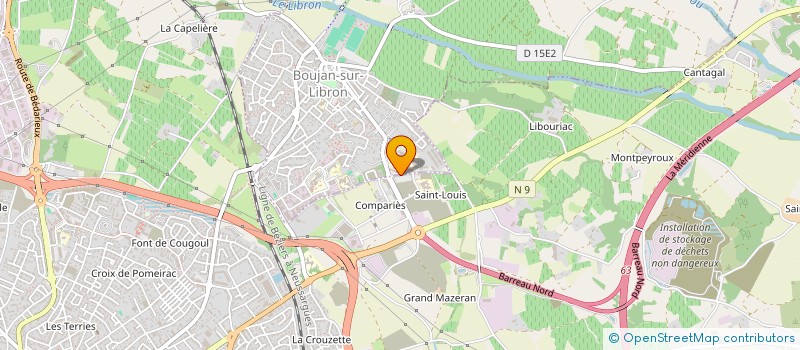 localisation de l'entreprise SOCIETE DE FAIT LOMBART BROUAT à BOUJAN-SUR-LIBRON