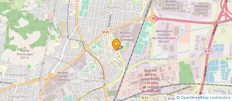 localisation de l'entreprise SOCIETE DE FAIT MEZIANE AOUINA  CLERMONT-FERRAND