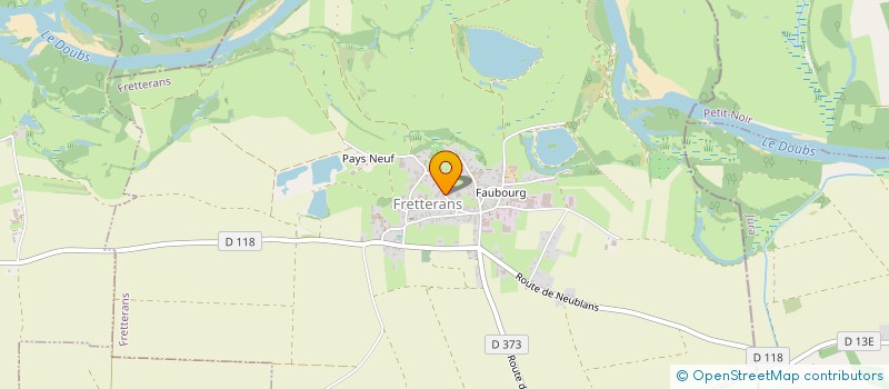 localisation de l'entreprise SOCIETE DE FAIT MILLOT FRERES  FRETTERANS