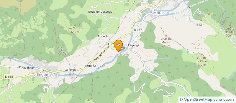 localisation de l'entreprise SOCIETE DE FAIT PUJOL-COUDRAY à MOULIS