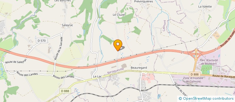 localisation de l'entreprise SOCIETE DE FAIT VERGNES B ET MT  BARAQUEVILLE