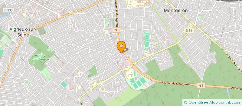 localisation de l'entreprise SOCIETE DE FINITION DU BATIMENT à MONTGERON