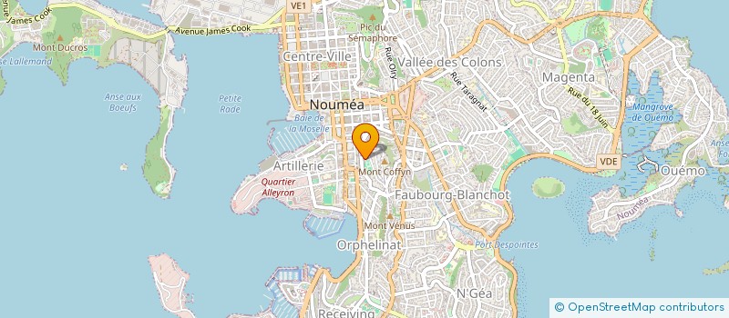 localisation de l'entreprise SOCIETE DE FORMATION D'INFORMATIQUE APPLIQUEE à NOUMEA