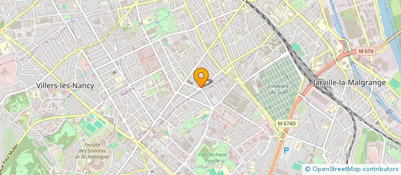 localisation de l'entreprise SOCIETE DE FORMATION EN CHIRURGIE THORACIQUE  NANCY